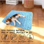 The Ultimate Cooling Pet Mat Breathable Washable Summer Pad Dog Cat Self Cool Blanket for Kennel Crate and Bed Sleeping Ice Silk - Image 5