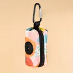 Abstract Designer Print Cute Design Pet Poop Bag Holder Dispenser Without Poop Bag And Leashes Can Attached With Any Dog Leashes - Image 2