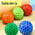 Tough Natural Rubber Dog Chew Toy Indestructible Squeaky Ball for Aggressive Chewers Beef Flavor Hexagonal Design Dental Health - Image 6