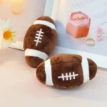 Squeaky Football & Rugby Dog Toy: Interactive Puppy Training Chew Toy Teething Relief and Playtime Fun for Energetic Dogs