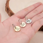 15mm Cat ID Tag - Small Custom Kitten Tag - Pet Name Tag with Phone Number - Teeny Tiny Pet ID Tag - Microchipped for Kittens - Image 3
