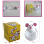Cat Toy Mouse Tumbler Leak Food Feeder Pet Puzzle Cartoon Cat Toy Leakage Ball Kitten Interactive Toys Slow Feeding Pet Supplies - Image 5