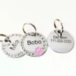 Dog Tag Personalized Pet Puppy Cat ID Tag Engraved Custom Dog Collar Accessories Customized Address Name Tag for Dogs Cats - Image 6