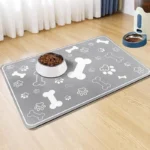 Diatomaceous Mud Absorbent Pet Placemat For Food And Water Bowl With Waterproof Quick-Dry Rubber Backing Non-Slip Home Pet Mat - Image 3