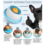 Pet Lick Toy Slow Bowl Feeder Interactive Pet Toy, Boredom Relief Treat Dispenser for Dogs & Cats Pet Enrichment Toy