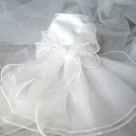 Wedding Dress for Small Dogs White Outfit for Yorkies Chihuahua Pet Formal Apparel for Puppy and Cat Summer Clothes - Image 2