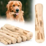 Natural Coffee Wood Dog Chew Toys Long Lasting Chewable Stick Dogs Supplies Stress Relief Chew Stick Pet Molar Toy for Puppy