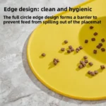 Cat Feeding Mat with Non-Slip Waterproof Design, Pet Food Mat, Compatible with Cat/Dog Bowls, Multipet Households, Dog Owners - Image 3