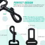 Adjustable Dog Car Seat Belt Elastic Pet Safety Restraint Heavy Duty Nylon Leash For Vehicle Travel - Image 5