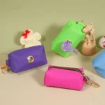 Nylon Pet Waste Bag Dispenser with Zipper Closure, Portable Dog Poop Bag Holder, Outdoor Pet Waste Bag Storage Case - Image 3