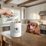 Large Capacity Dog Food Storage Container Airtight with Lids Pet Treat Container Moisture-Proof Sealed Dog Treat Jar - Image 4