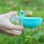 Outdoor Travel Pet Water Dispenser Cup, Leash Hook Design Leak Resistant Dog Drinking Bottle for Daily Walking & Camping - Image 5