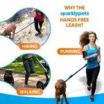 Pet Retractable Belt Leash For Running Reflective Retractable Hand Free Dog Leash with Adjustable Waist Rope For Outdoor Running - Image 4