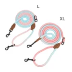 Double Head Dog Leash Crossbody Pet Round Traction Rope Lead Training Walking Cat Leashes - Image 5