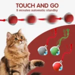 New Cat Interactive Ball Toy,Automatic Rolling Cat Ball Rechargeable,Smart Kitten Interactive Toy,Intelligent Balls Toy for Cat - Image 6