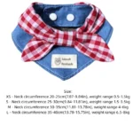 Cute Soft Dog Bandanas Breathable Adroable Dog Bibs with Red Plaid Bow Tie Triangle Bibs for Small Medium Puppy Cat - Image 6