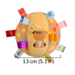 Interactive Ball Dog Toy for Aggressive Chewers Training Decompress Bite Resistant Plush Handle Dog Toys with Bells Pet Supplies - Image 3