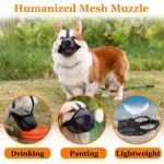 Dog Muzzle Mesh Large Dog Breathable Grid Prevent Random Eating Stop Barking Golden Retriever Dog Mouth Cage Pet Mask - Image 3