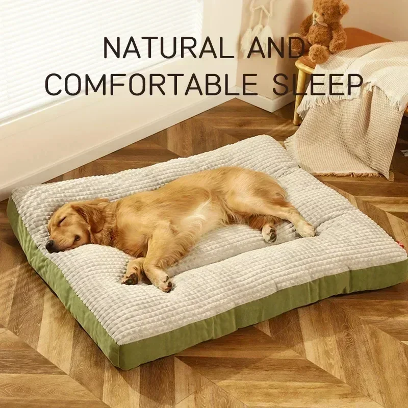 kf-Sa4e28ac36c7e478a95f4991996e6f866z Dogs Sleeping Beds Soft Fleece Pet Blanket Detachable Cat Puppy Mat Cushion for Small Medium Large Dogs Pet Mats Accessories - Image 1