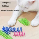 4pcs Kitten Cat Toys Wide Durable Heavy Gauge Cat Spring Toy Colorful Springs Cat Pet Toy Coil Spiral Springs Pet Intera - Image 2