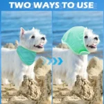1-10PCS Summer Dog Cooling Collar Reusable Chill Scarf Breathable Pet Neck Wrap for Outdoor Use Heatstroke Prevention for Dogs - Image 4