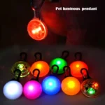Led Luminous Dog Cat Collar Glowing Pendant Pet Leads Glow Accessories Bright Necklace Luminous Collar Night Safety Decoration