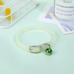 Luminous Cat Necklace Glowing Small Dog Cat Collar Anti-Loss Fluorescent Silicone Cat Bell Collar Neck Ring Pet Cat Accessories - Image 5