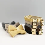 Stylish Adjustable Cat Collar with Bowknot Comfortable Fit Pet Engraving Available Free Personalization for Cats - Image 4