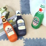 Realistic Beer Bottle Shape, Squeaking Dog Toy. Interactive Play, Bite Resistant and Wear-resistant. Easy To Clean - Image 2