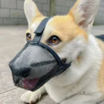 Dog Muzzle Mesh Large Dog Breathable Grid Prevent Random Eating Stop Barking Golden Retriever Dog Mouth Cage Pet Mask - Image 5