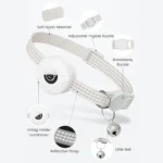 for Apple AirTag Cat Collar,Air Tag Pet Collar with airtag Holder and Bell Reflective GPS Kitten Collar for Girl Boy Cats gatos - Image 3