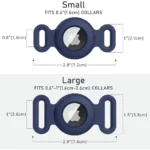 Airtag Dog Collar Holder for Apple Airtag Dog Tracker GPS Tracking Accessories Anti-Lost Silicone Case for Pet Cat Dog Collars - Image 3