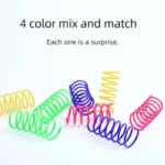 4/200Pcs Interactive Colorful Gauge Kitten Coil Spiral Springs Cat Toys for Kittens And Cats Pet Products - Image 5