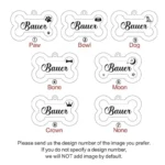Customize Double-Sided Dog & Cat ID Tag - Glitter Design, Anti-Lost Bone Shape Essential Pet Collar Accessory for Identification - Image 6