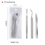 Quality Stainless Steel Pet Flea Remover Tool Scratching Hook Tweezers Clips Set Cat Dog Tick Removal Tool Pet Grooming Supplies - Image 5