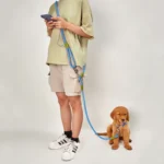 Reflective Nylon Leashes Pet Dogs Chain Traction Rope Leads for Running Dog Walking Free Hands Rope Chain for Small Large Dogs - Image 3