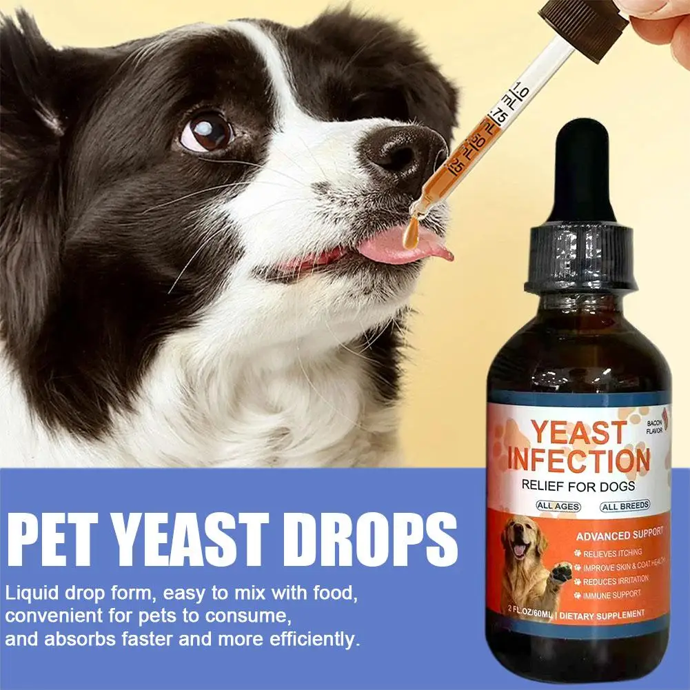 kf-Sa8c7056d67a0497b984ce2da6d99da0dl 6ml Pet Yeast Infection Drops for Dogs & Cats Natural Herbal Supplement Support Gut Health & Immune System Easy to Administer - Image 1