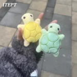 Popular new mini cute turtle plush dog toys squeaking toys healthy soft and safe for puppy teeth - Image 5