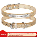 Anti-lost Cat ID Collar Personalized Puppy Cat Collars Necklace Free Engraved ID Name Tag For Kitten Cats Small Dogs Bling - Image 5