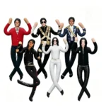 New Style Michael Jackson Cosplay Prop Doll Plush Stuffed Figure Dolls Room Decoration Abstract Joint Mobility Props Gift