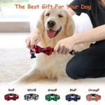 Adjustable Plaid Dog Bow Tie Cat Bowtie Soft Pet Neckwear for Small Medium Dogs Puppy Chihuahua Best Gift Idea - Image 2