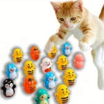 3-100 pcs of Cat Rolling Toys Diverse Styles Interactive Play and Exercise Equipment Durable Plastic Material - Image 6