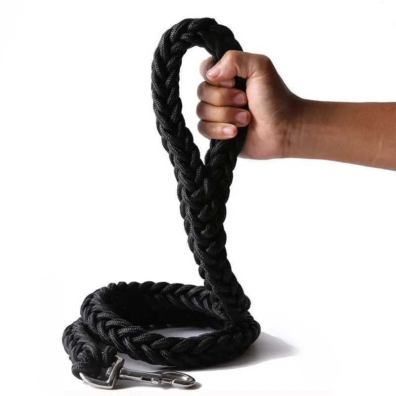 kf-Saa68eb19974f495eb3295a619956463cx 4.5ft Heavy Duty Large Dog Leash Durable Nylon Braided Lead for Small Medium Big Dogs Walking Hunting Camping Pet Accessories - Image 1