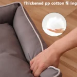 Four Season Square Dog Bed for Large Dog Mattress Bite-resistant Cat Bed Soft Thickened Dog Bed Waterproof Sofa Pet House - Image 4