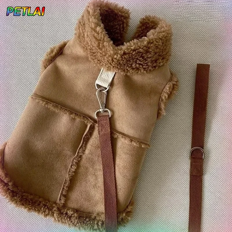 kf-Saaf3e62569dd402e872e6fbc400da959i Dog Cute Vest Clothes Jacket Accessories Small Dog Luxury Autumn Winter Medium Dress Soft Pet Clothing Designer Coat Home - Image 1