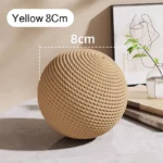 Interactive Sisal Cat Scratching Ball Toy For Kitten Teeth Cleaning Anti Bite Cat Ball Sounding Toy Pet Supplies - Image 5