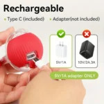 This interactive spherical toy for cats features an automatically rotating tail ball design and isarechargeable electric pet toy - Image 6