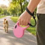 2pc 3m 5m Retractable Leash with Anti-Drop Wrist Strap Automatic Extendable Pet Walking Lead for Small Dogs Cat Outdoor Supplies