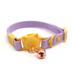 Hot Selling New PVC Waterproof Adjustable Cat Collar with Bell Macaron Color Pet Supplies - Image 5