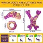 Durable Dog Toys Beef Flavor Animal Shaped Tough Game Toy for Anxiety Relief, Training & Interactive Play,Indoor Outdoor Use - Image 6